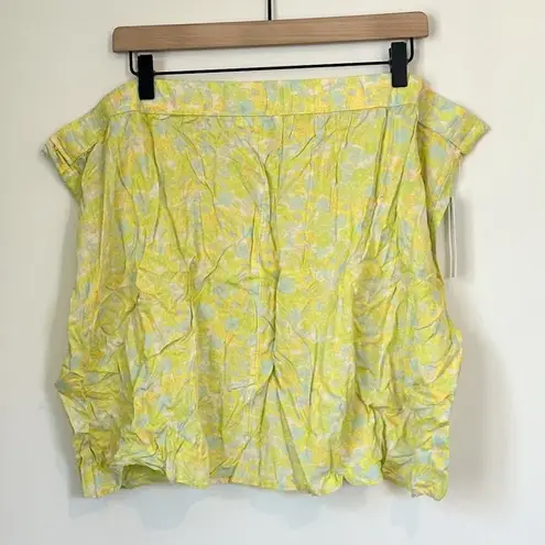 Abound NWT  Yellow Floral Skirt in Pink Multi Tarry Floral - Size: 3X