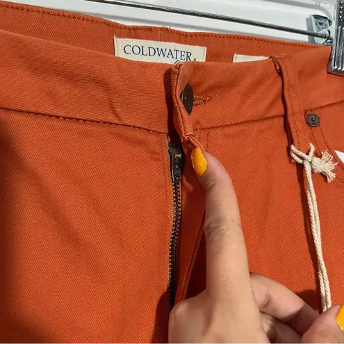 Coldwater Creek Mid Rise Cropped Straight Leg Jeans In Bright Amber Size 14P
