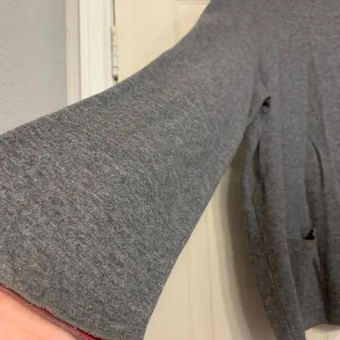 Kasper and Co. Heather Gray Button Up XL Women Sweater. 2296