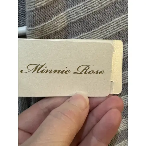 Minnie Rose Open Front Draped Ribbed Cashmere Sweater Size Small Gray Shawl