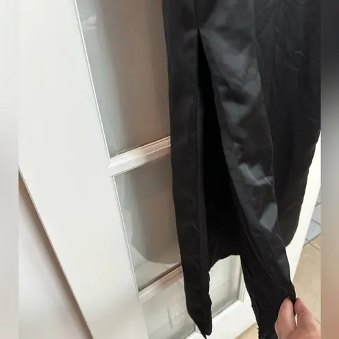 ROAM | Valencia Satin Black Slip Formal Midi Dress Size XS Cocktail Party