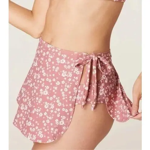 ANDIE Swim Sarong Coverup in Ditsy Floral Rose Pink S NWT