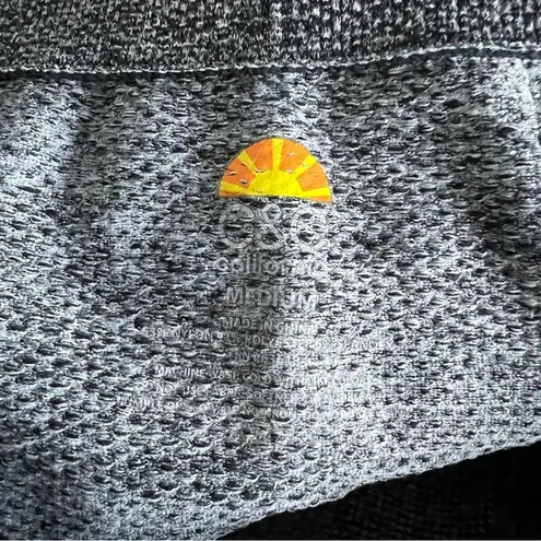 C&C California Gray Camouflaged Camo Active Legging Tights Mesh Back Medium