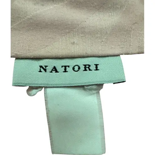 Natori Nightshirt Women's Silk Blend Long Sleeve Zebra Print Pink Size M