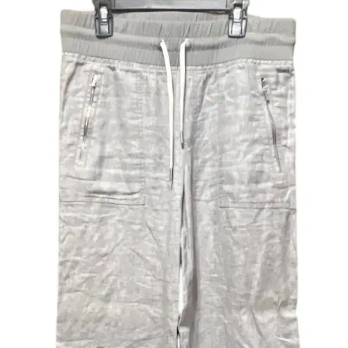 Athleta  Cabo Linen Wide Leg Pant Grey Size 6 - Image 7