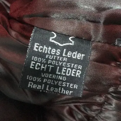 Leather Gallery Fringe Tassel Jacket Motorcycle Black Size L