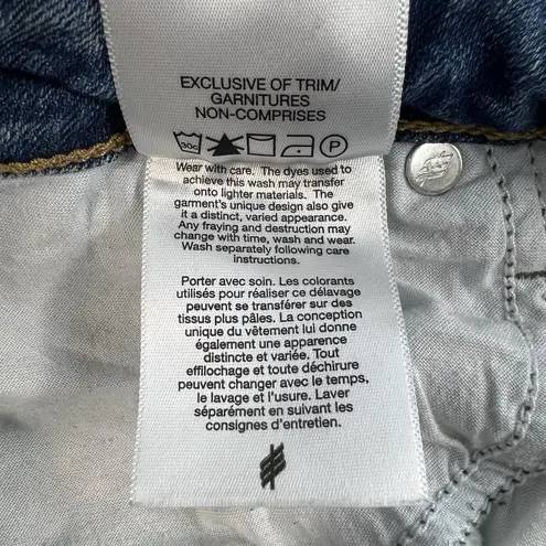 Silver Jeans Co. Sz 34 Bermuda Shorts Sure Thing High Rise 6.5 In Cuffed Stretch