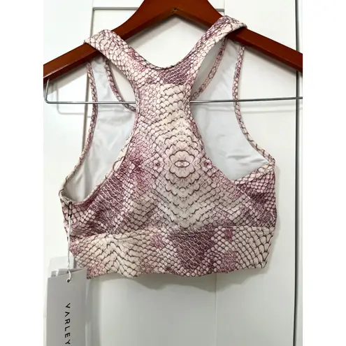 Varley Bassett Pink Snake print sports bra size XS New with tags! $78 retail