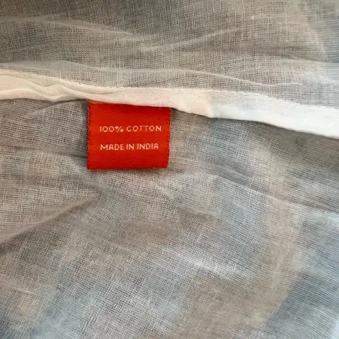 NWOT Oliphant Teal Floral Tiered Mini Dress Hand Block Print, Size Small Blue