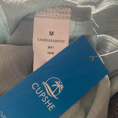 Cupshe  Woman’s Surplice Neck Leg Slit Maxi Dress Lightweight Boho Beach Size Med