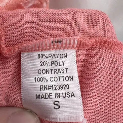 LA Made Pink Velour Romper Small