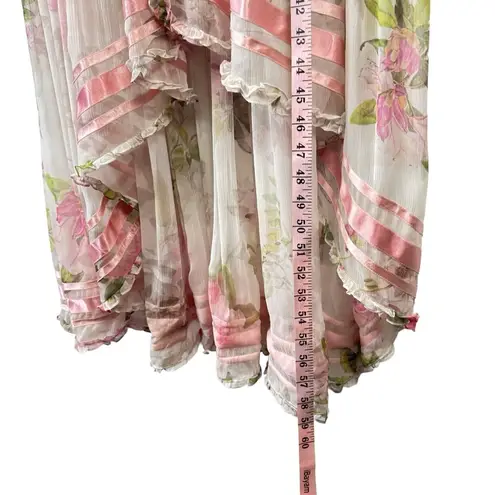 ROCOCO SAND Melody Maxi Dress Colorful Floral Pastel Watercolor Small Hi