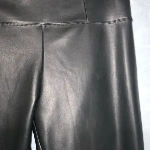 Hunter & Brown Black Faux Leather Spandex Leggings XL