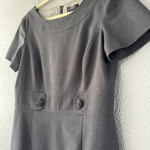 Tahar ASL Tahari ASL Gray Dress, 10P, Cute Business Dress, Grey Work Outfit, Knee Length