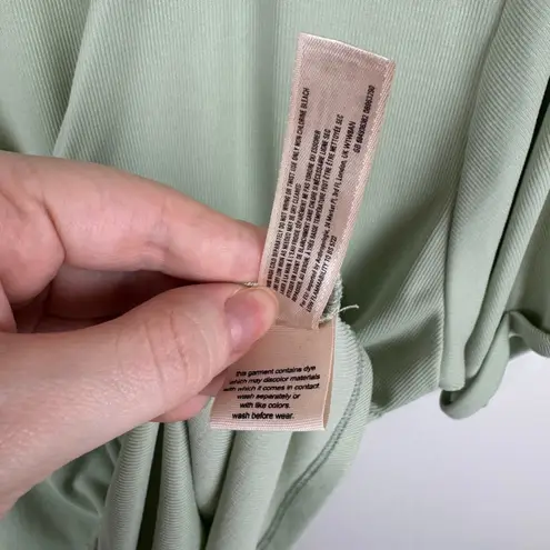 Anthropologie Saturday Sunday Womens Short Sleeve Top Sage Green Sz XS Soft