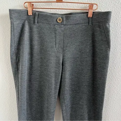 Betabrand Gray Metallic Work Yoga Business Casual Pants Medium