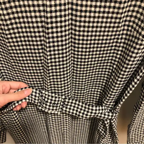 NWOT APC Brandy dress in black and white plaid Size 4