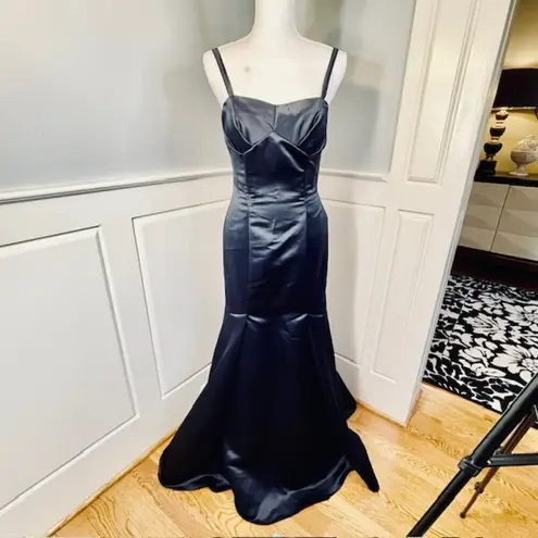 Mori Lee Mermaid Prom Formal Satin Dress Size 7 8