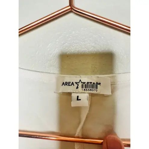 AREA STARS White Cotton Waist Cinching Sleeveless Jean A