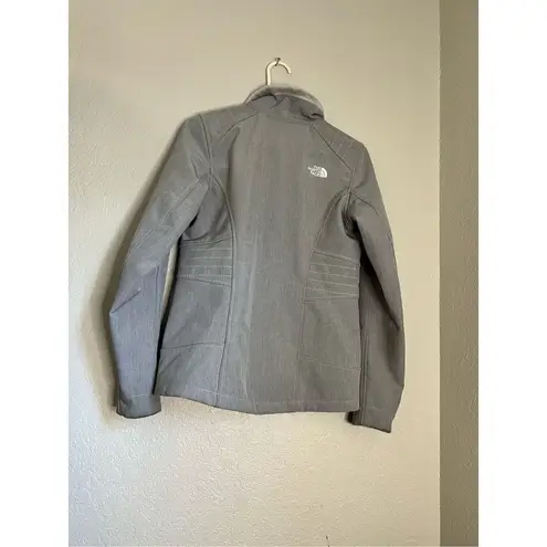 The North Face  Gray Full Zip Fleece Lined Jacket windwall S