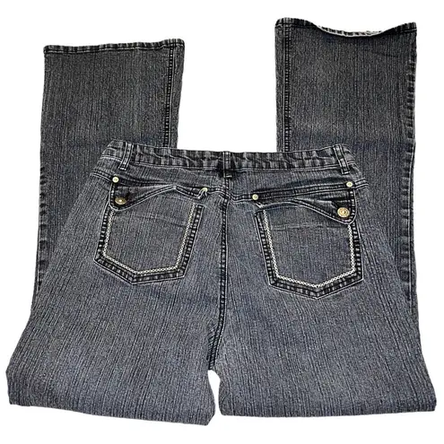 Cosmopolitan Black & Gold 2000’s Jeans Women’s Size 12 Y2K Style Bootcut Pants!