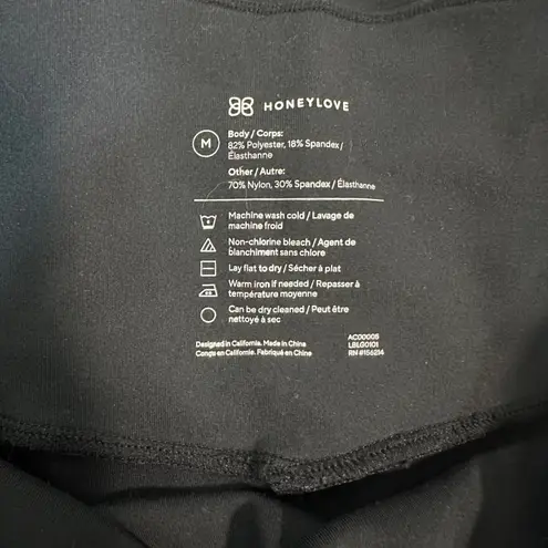 Honeylove Luxe Black Leggings – Medium – Sculpting High Rise Shaping Control