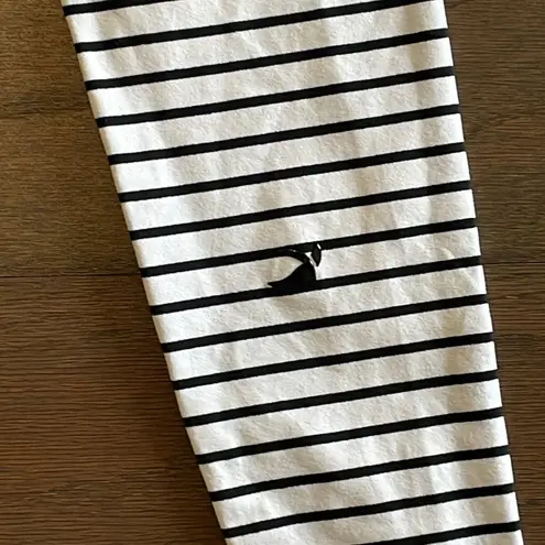 Glyder Black and White Striped Leggings - Size XXS