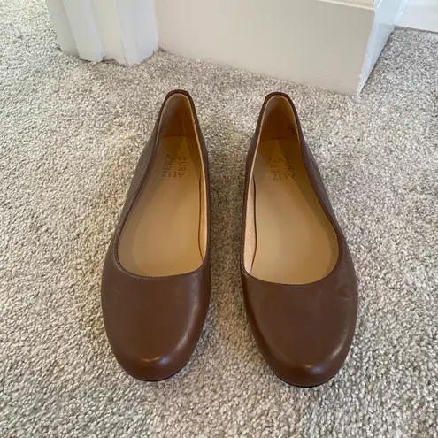 Naturalizer Brown Maxwell Leather Ballet Flat Size 9N