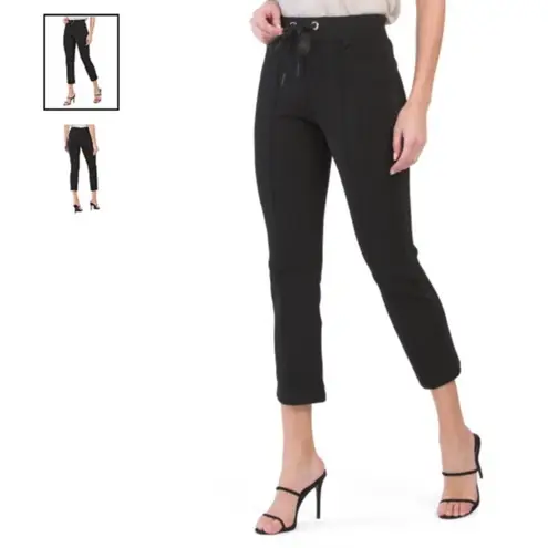Good American  black high rise crop length pants