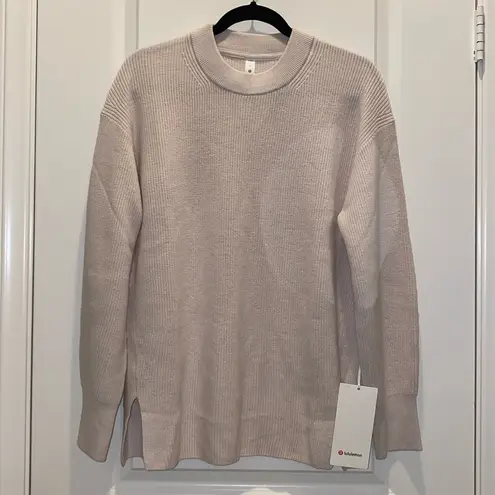 Lululemon 🆕  Merino Wool-Blend Ribbed Crewneck Sweater