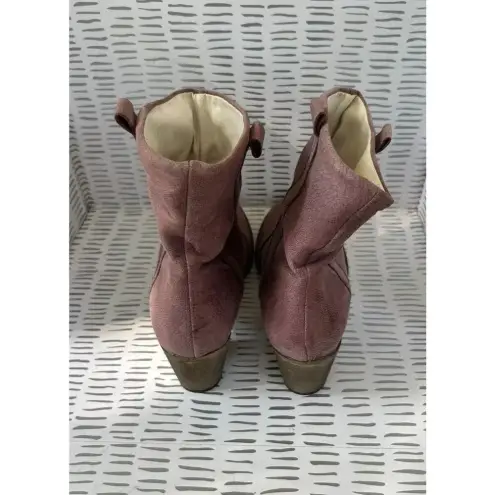 Sundance  Suede Pink Purple Ankle Boots Women’s Size 39 NWOT‎