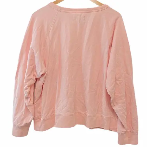 Everlane XL  Light Pink Basic Sweater Crew Neck Pullover