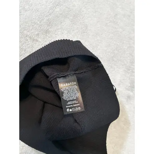 Babaton Aritzia Sculpt Knit Criss Cross Cropped Tank Top Black 2XL