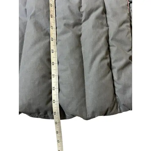 Bibi Bros. Women's Puffer Long Grey Hooded Coat Gray Size M