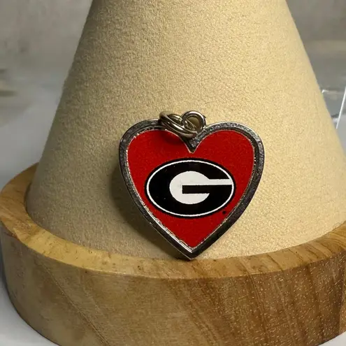 New University of Georgia Earrings & Pendant Set Red Black White UGA Bulldogs