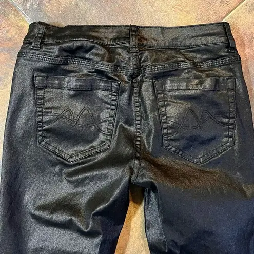 New York & Company Shiny Skinny Black Jeans Size 4
