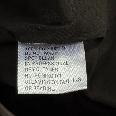 Mac Duggal Ieena Long Sleeve Sequin Bodice A-Line Dress Black Size 8 NWT 26299