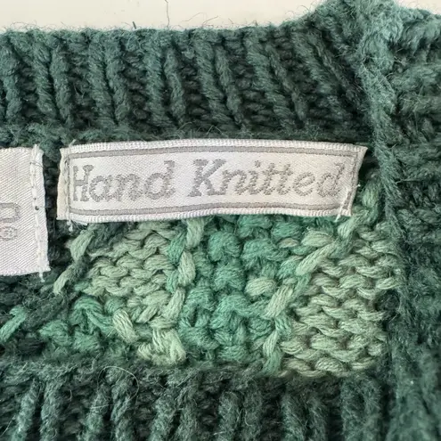 Vintage 90s Paris Sport Club Green White Paisley Ramie Cotton Tunic Sweater Sz M Size M