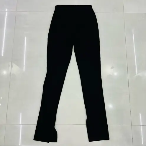 ANINE BING Max Split Leg Black Pant 38