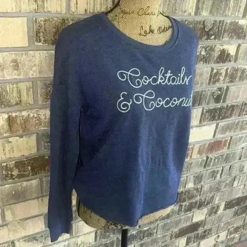 Zoe & Liv NWOT women’s Casual Graphic Sweatshirt Cozy Pullover Relaxed Fit sz S