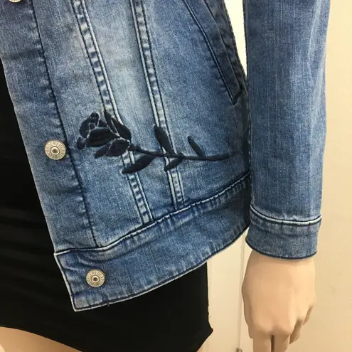 LuLaRoe  Embroidered Jaxon Denim jacket XS