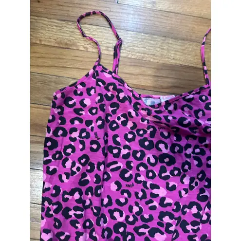 PINK Victoria’s Secret Animal Print Sleep Romper – Size M Size M
