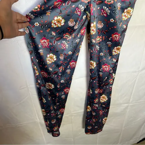 Victoria's Secret Victoria’s Secret Floral Print Satin Long Sleeve Full Pant Jumpsuit Size Small