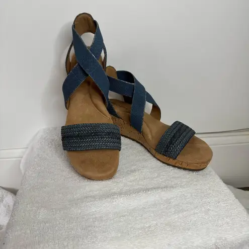 Easy Spirit Denim Blue Lorena Woven Sandals