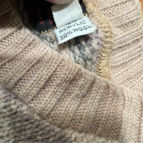 Vintage Jersild Viking Knits Wool blend striped crewneck sweater Made in USA Gray Size M