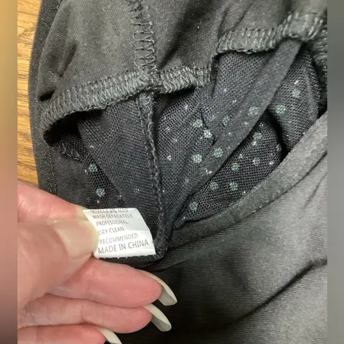 Mesh body suit with mini silver studs. Size Small Black