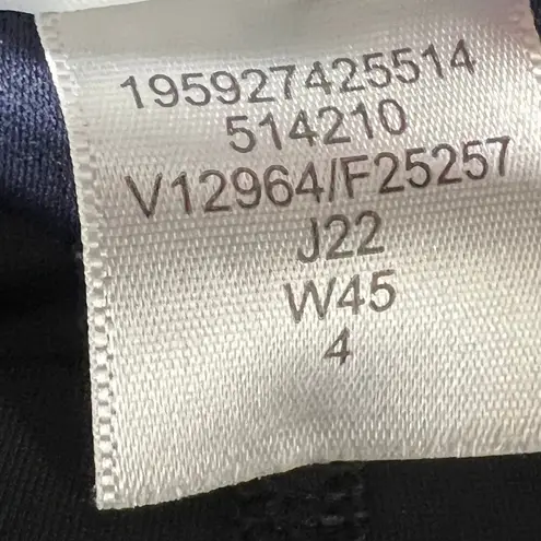 Lands End Board Skort Womens 4 Black Paisley Floral Quick Dry Active Swim Skirt