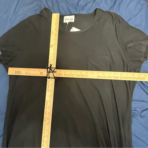 Olive & Oak Black Short Sleeve T-Shirt Dress 3X