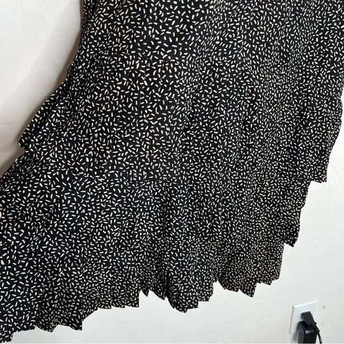 Escada by Margaret Ley Wool Vintage 80s Drop Waist Pleated Dress Black Size 10