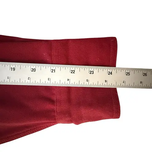 Carhartt  Dark Red Womens XL Flannel Lined Canvas Shirt w/ snaps WS006DKR